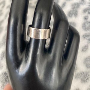 Sterling silver smooth band ring